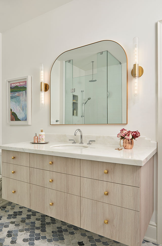 Neutral bathroom vanity